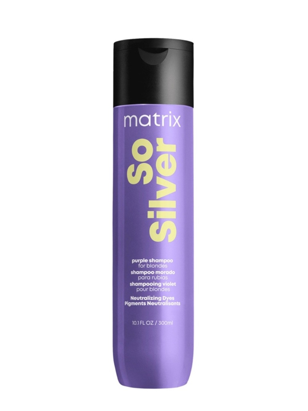 Matix So Silver Purple Shampoo Bottle - Purple and Black